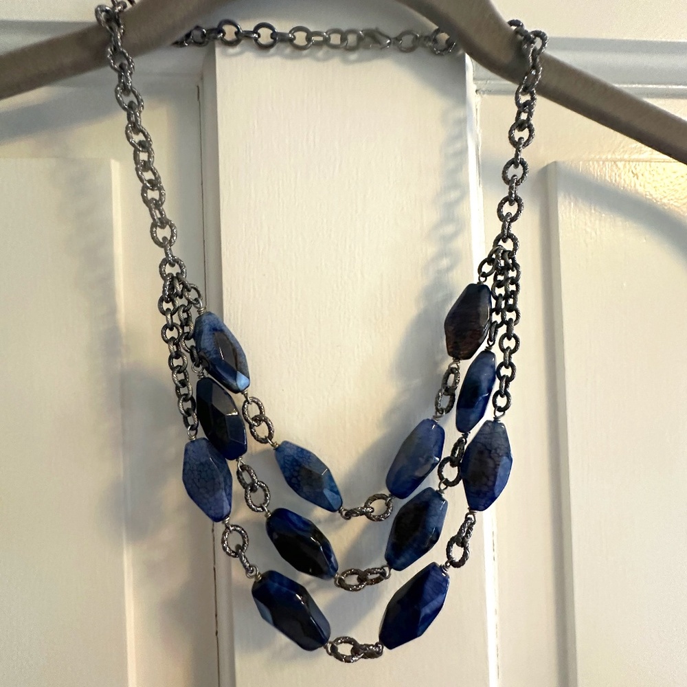Vintage Doncaster Stone Bibb Necklace